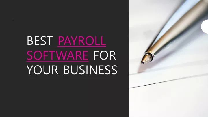 best payroll software for your business