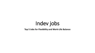 Top 5 jobs flexibility