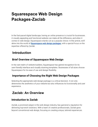 squarespace web design packages 2