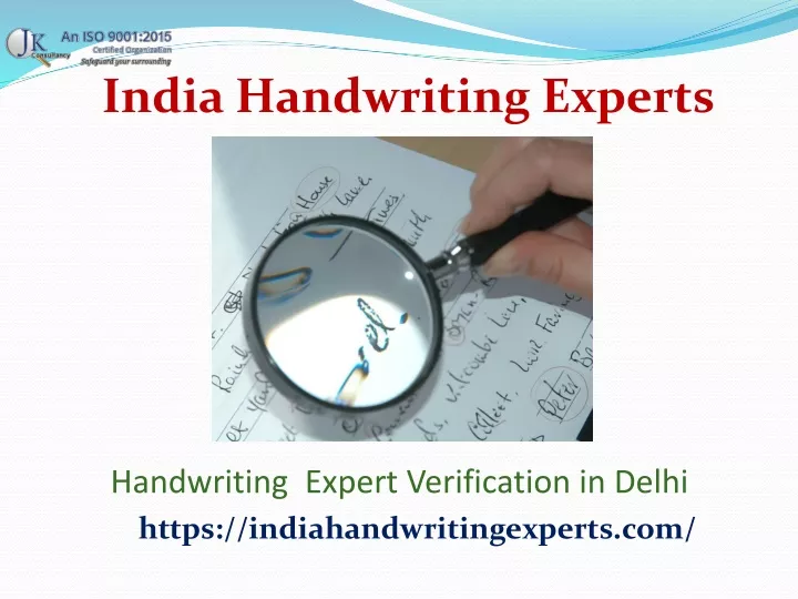 india handwriting experts