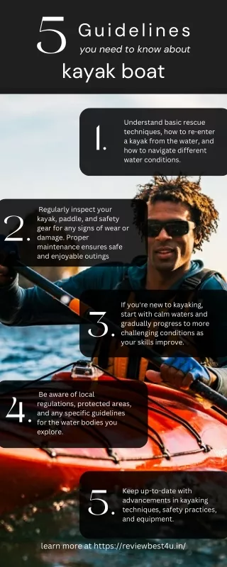 5 Guidelines you need to know about kayak boat