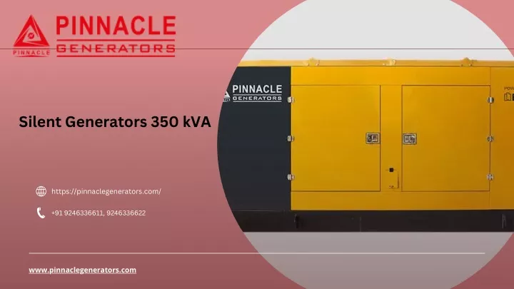 silent generators 350 kva