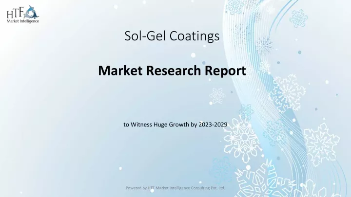 sol gel coatings