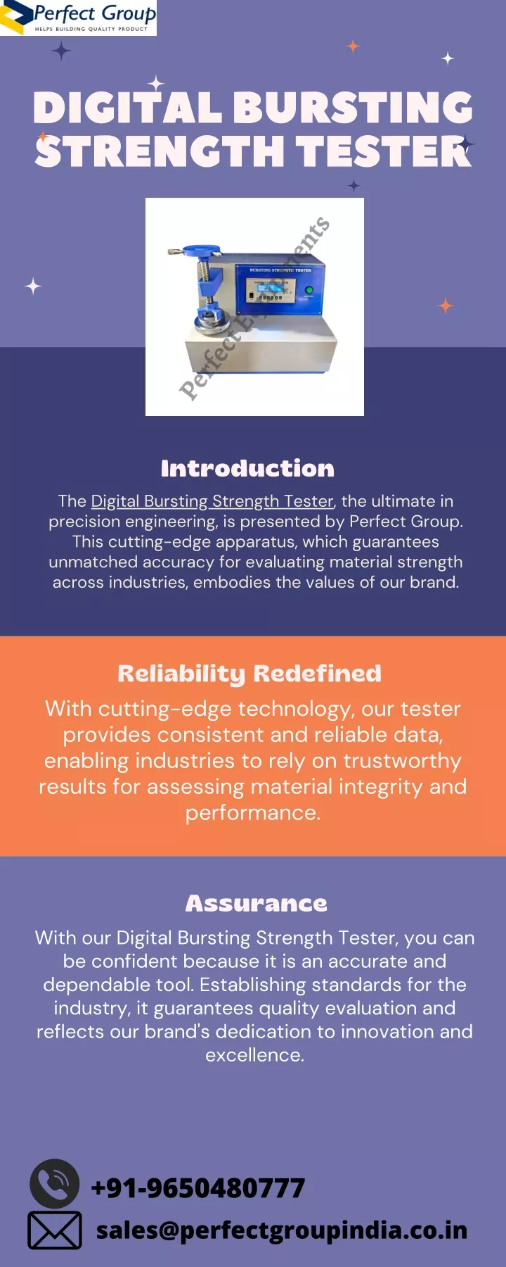 digital bursting strength tester