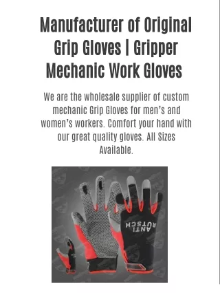 Grip Gloves