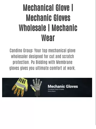 Mechanical Glove