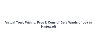 virtual tour pricing pros cons of gera winds of joy in hinjewadi