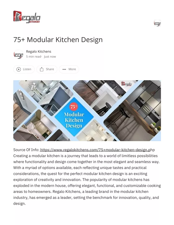 75 modular kitchen design