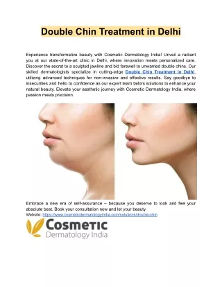 Double Chin Treatment in Delhi