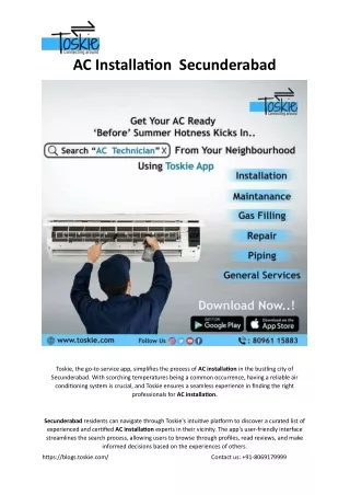 ac installation secunderabad