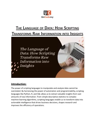 The Language of Data_ How Scripting Transforms Raw Information into Insights.