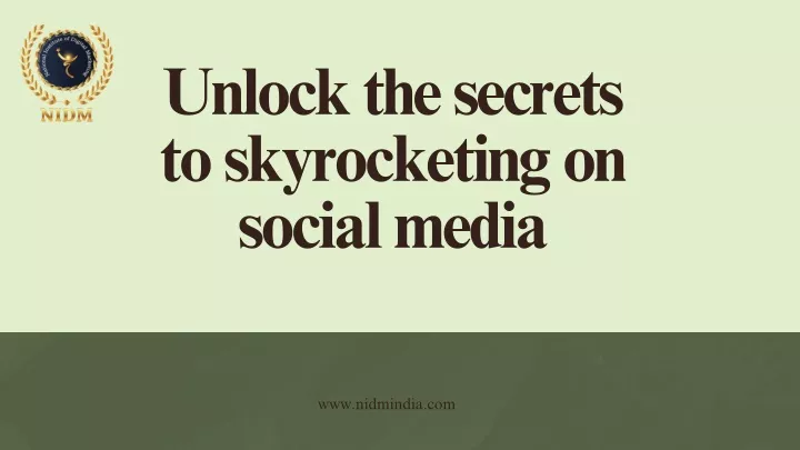 unlock the secrets to skyrocketing on social media