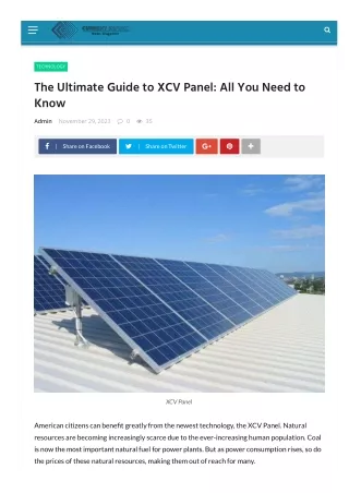 The Ultimate Guide to XCV Panel: All You Need to Know