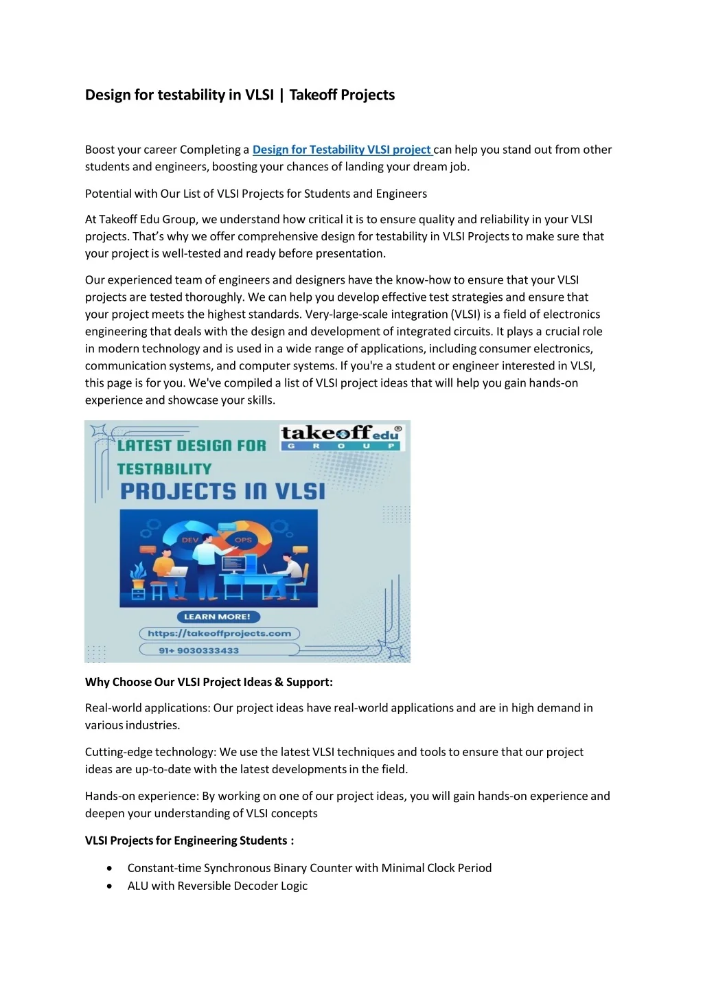 PPT - Design for testability in VLSI - takeoff Projects for Students ...