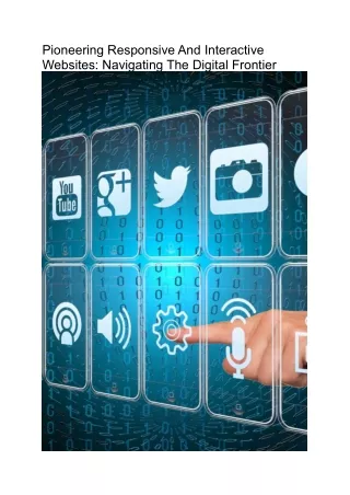 pioneering responsive and interactive websites