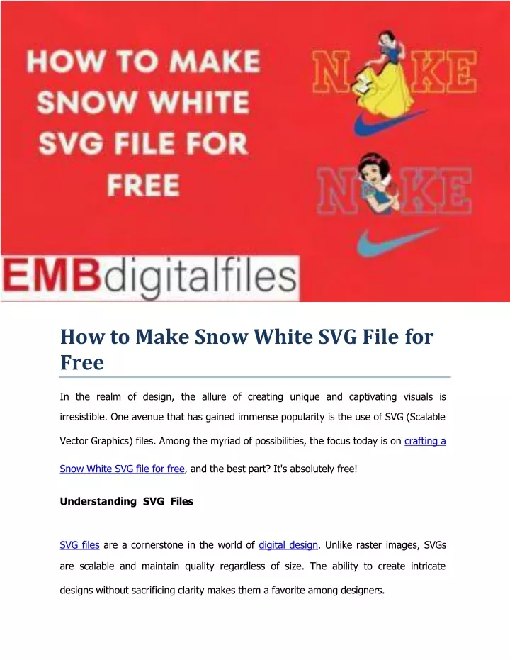 how to make snow white svg file for free