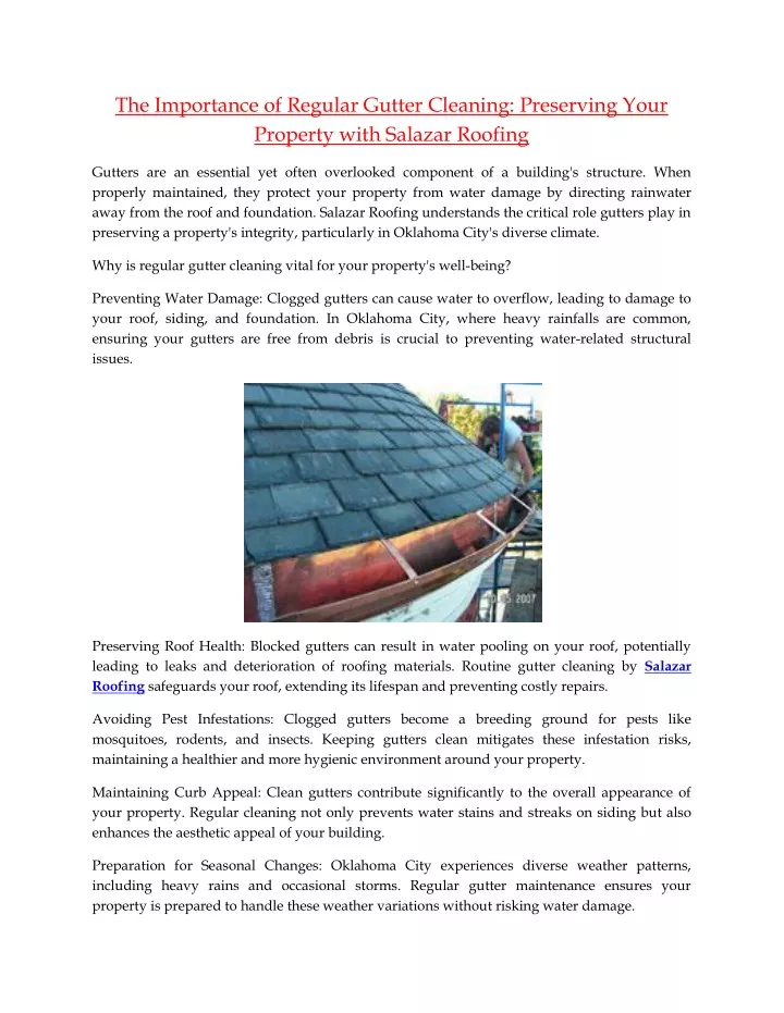 PPT - The Importance Of Regular Gutter Cleaning Preserving Your ...