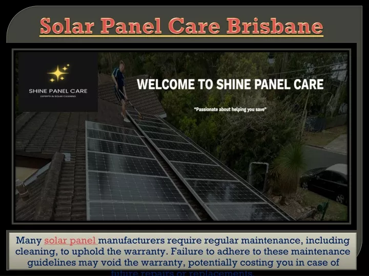 solar panel care brisbane