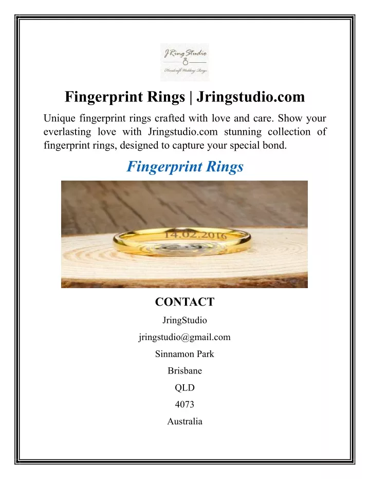 fingerprint rings jringstudio com