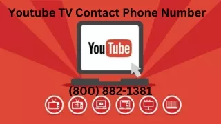 (800) 882-1381 | Youtube tv contact phone number