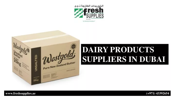 dairy products suppliers in dubai