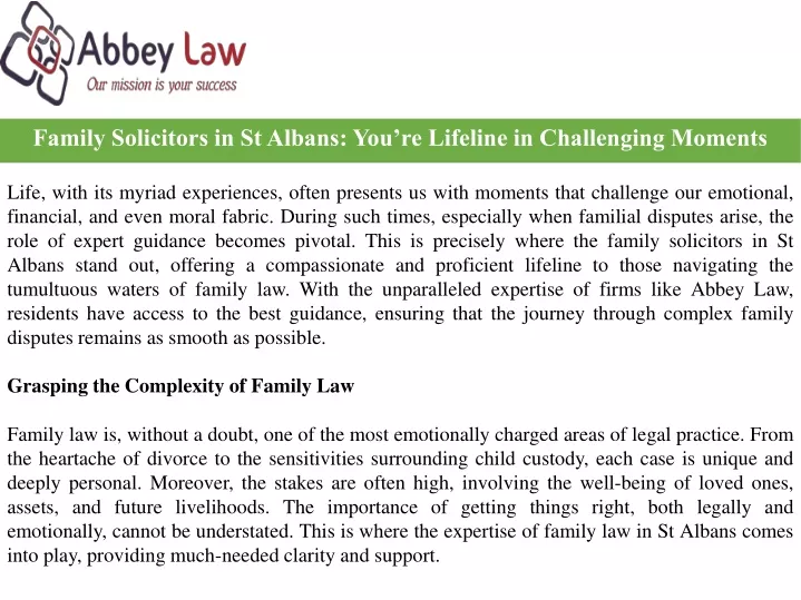family solicitors in st albans you re lifeline