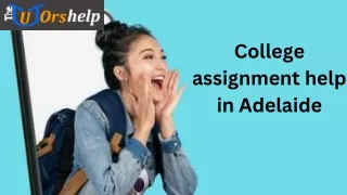 College assignment help in Adelaide