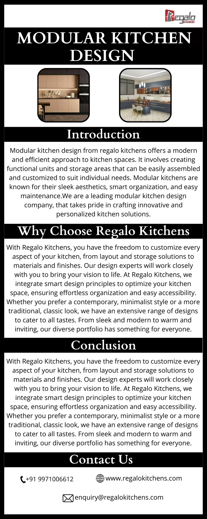 modular kitchen design