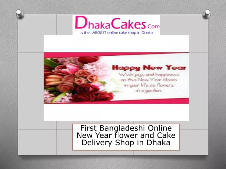 first bangladeshi online new year flower and cake