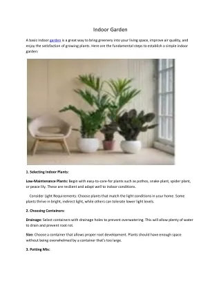 Indoor Garden Basic