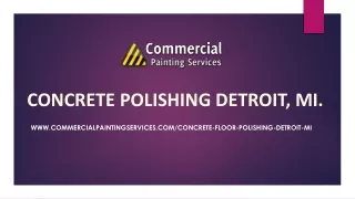Concrete Polishing Detroit