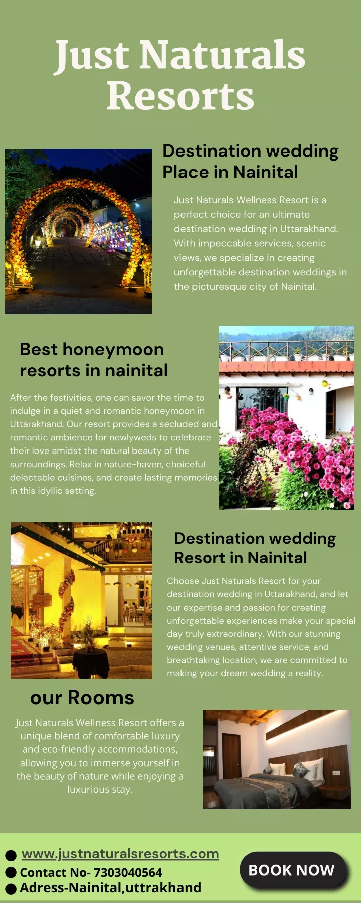 just naturals resorts destination wedding place