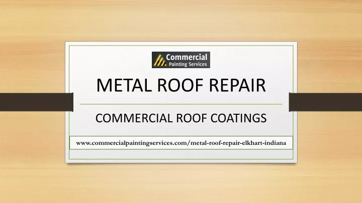 metal roof repair