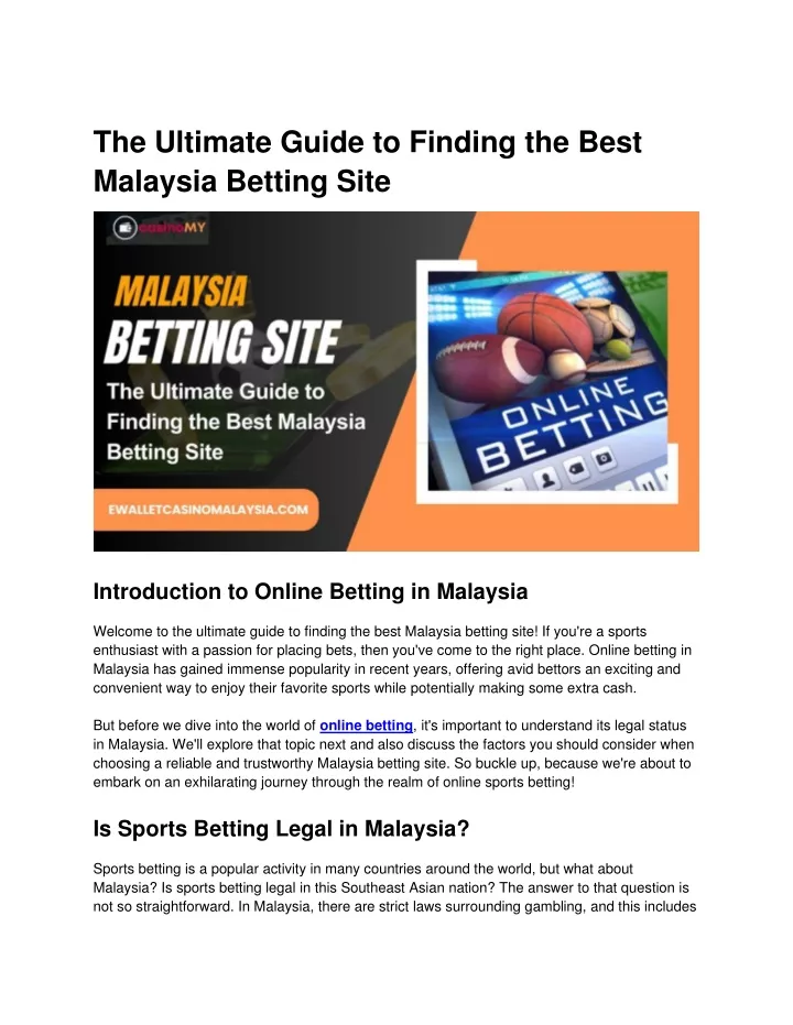 the ultimate guide to finding the best malaysia