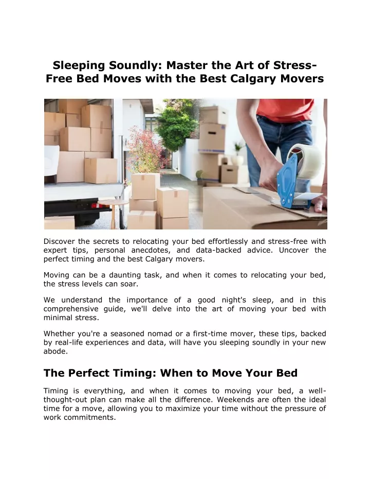 sleeping soundly master the art of stress free