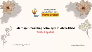 Marriage Consulting Astrologer In Ahmedabad