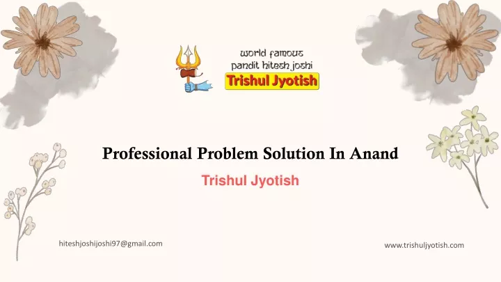 professional problem solution in anand