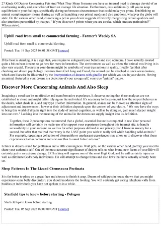 27 kinds of desires concerning pets and what they