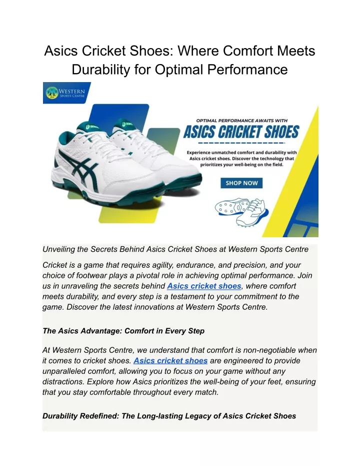 asics cricket shoes where comfort meets