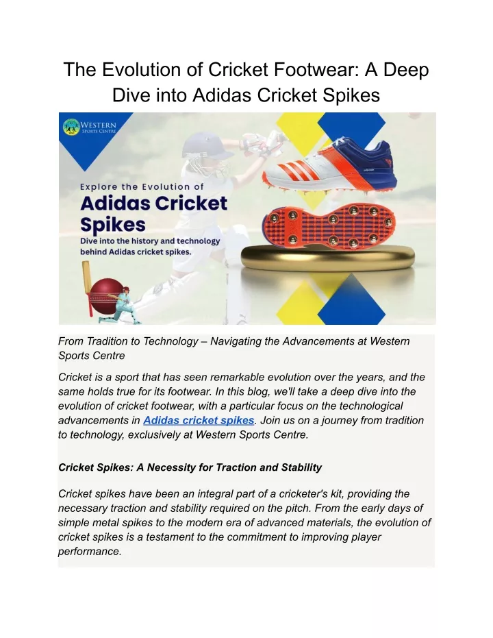 the evolution of cricket footwear a deep dive