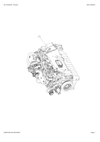 CLAAS AXION 850-810 HEXASHIFT TRACTOR Parts Catalogue Manual (SN A3000011-A3099999)