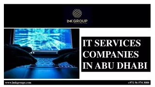 IT SERVICES COMPANIES IN ABU DHABI (1) pptx