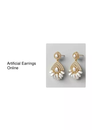 Flaunt Your Style: Noorrani's Contemporary Artificial Earrings