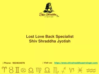 Lost Love Back Specialist, Shiv Shraddha Jyotish