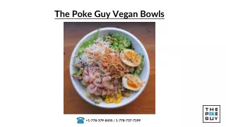 The Poke Guy Vegan Bowls