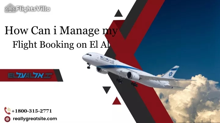 how can i manage my flight booking on el al