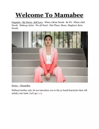 welcome to mamabee