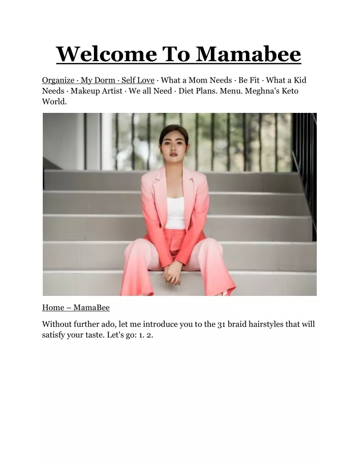 welcome to mamabee