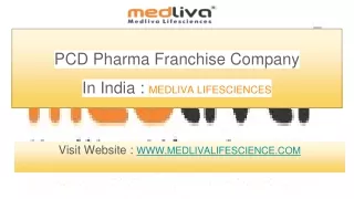 PCD Pharma Franchise Company In India: MEDLIVA LIFESCIENCES