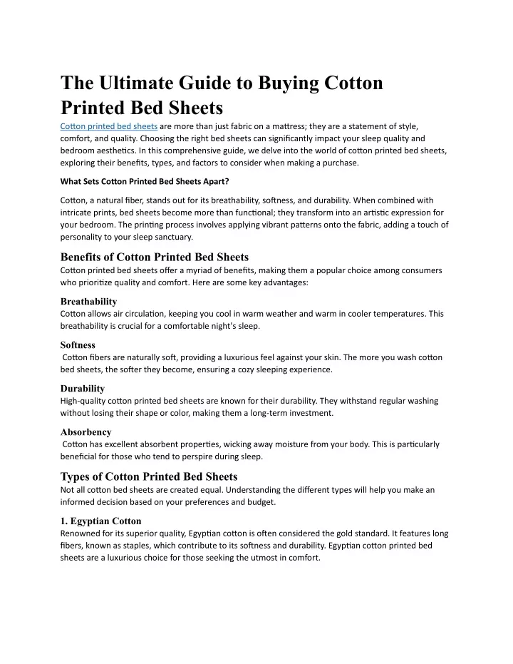 the ultimate guide to buying cotton printed